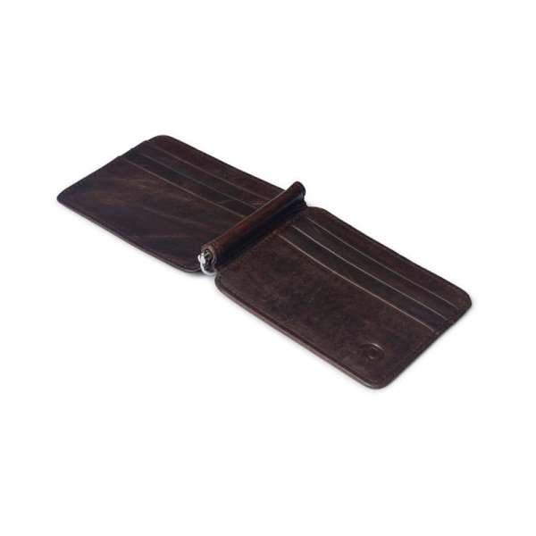 REAL Leather Slim Spring Money Clip Wallet Front Pocket Credit Card Case Holder Best deals in America.
